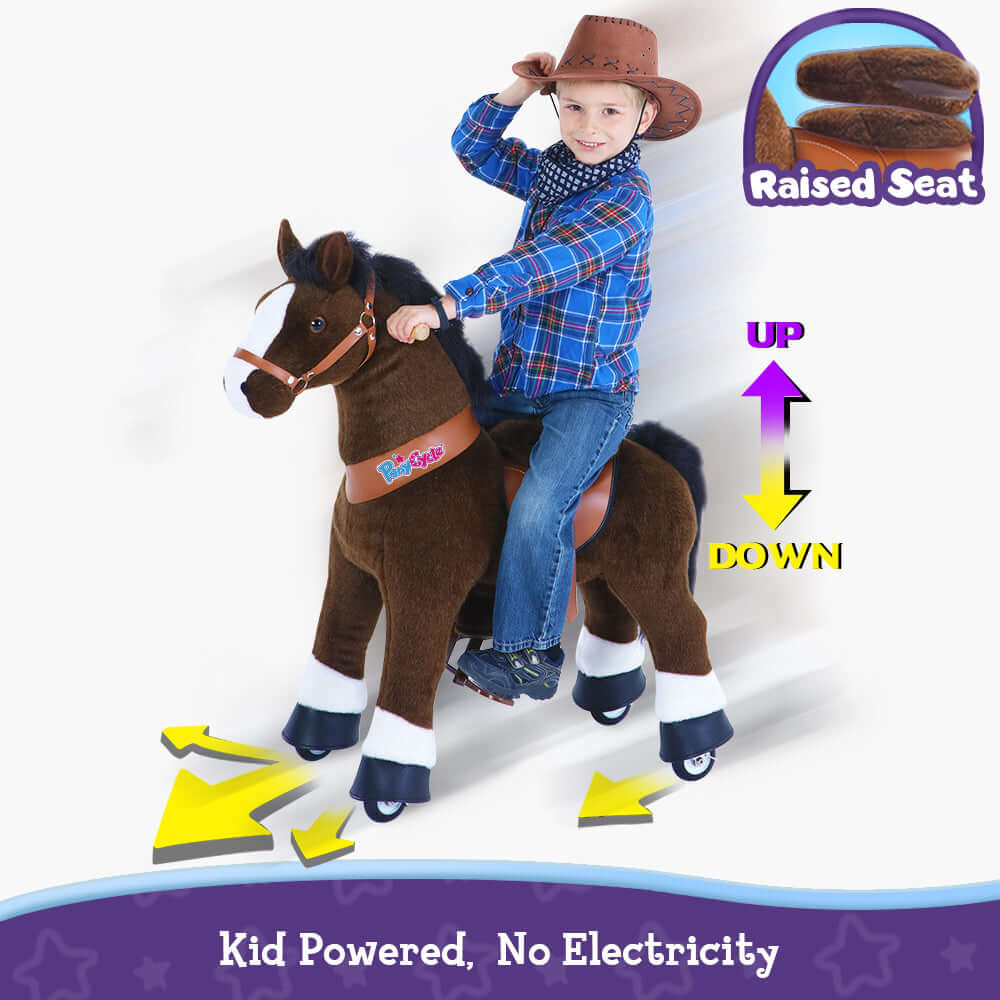 Model U Ride On Horse Toy Age 3-5 Chocolate