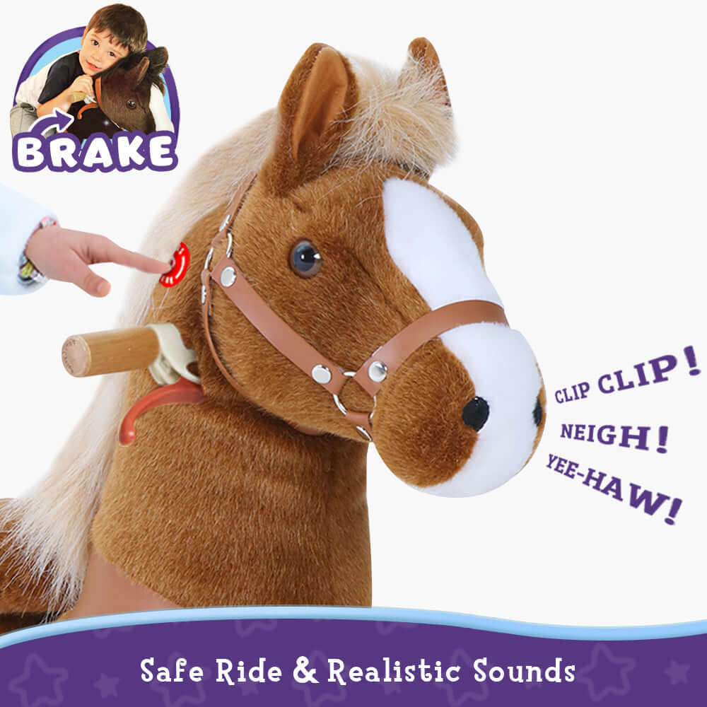 Model U Ride-On Pony Age 3-5 Brown