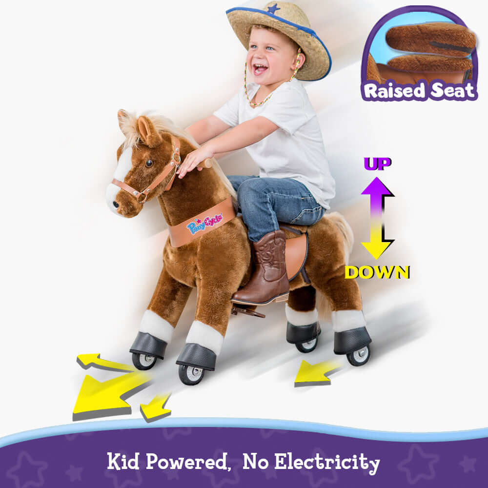 Model U Ride-On Pony Age 3-5 Brown