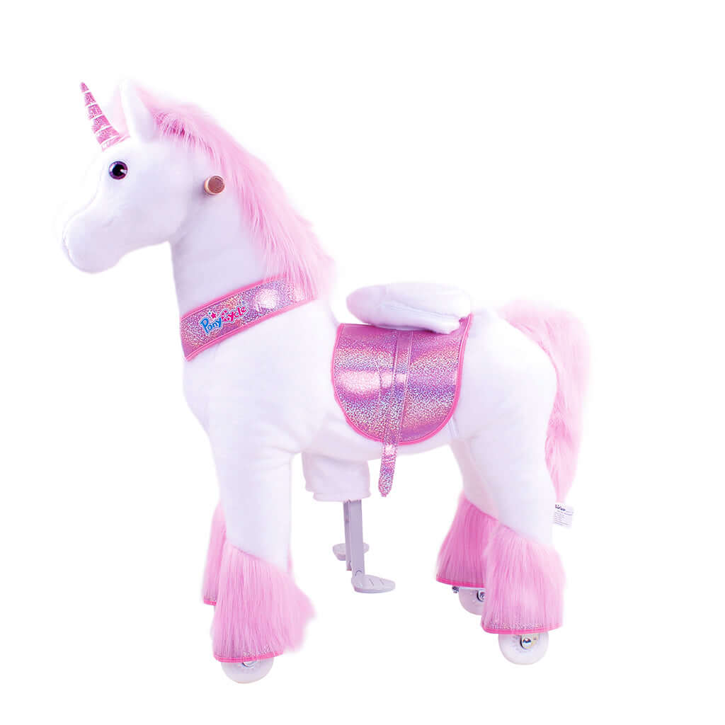 Model U Ride-On Plush Unicorn Age 4-8 Pink