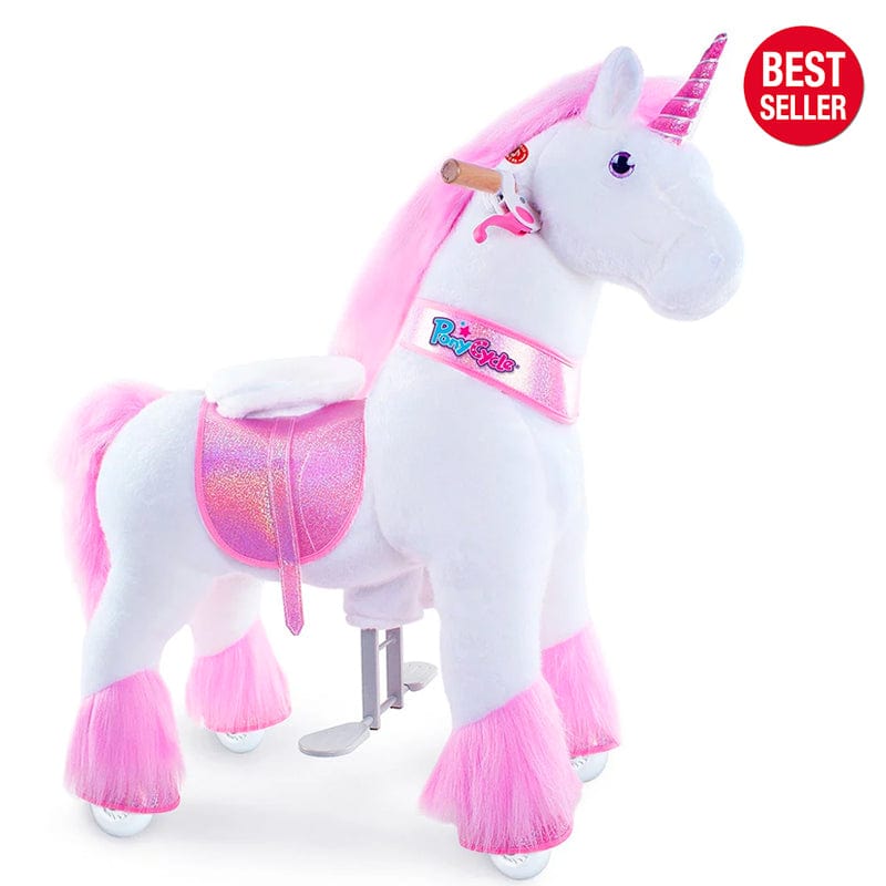 Model U Ride-On Plush Unicorn Age 4-8 Pink