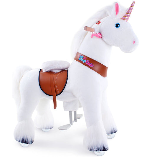 Model U Unicorn Riding Toy Age 4-8 White