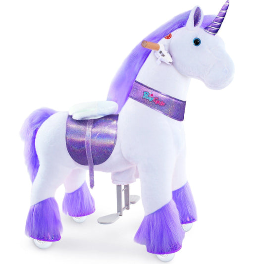 Model U Ride-On Plush Unicorn Age 4-8 Purple