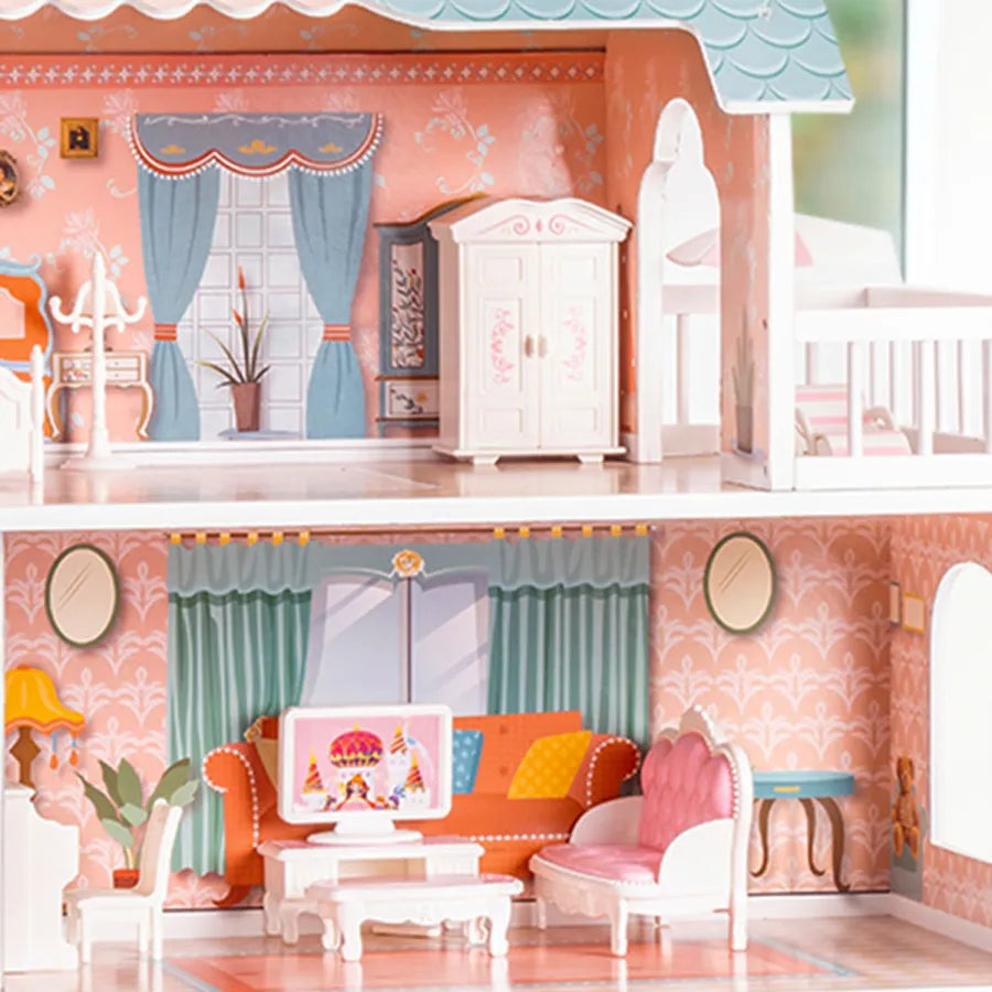 Grand Manor Doll House with Accessories - Oliver Ruffus