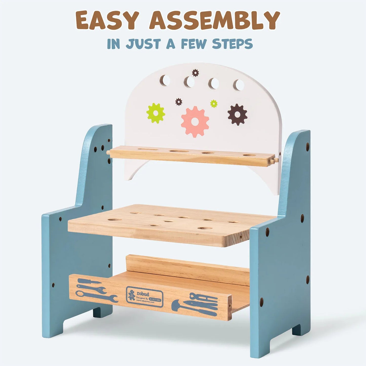 Mini Wooden Play Tool Workbench - Oliver Ruffus