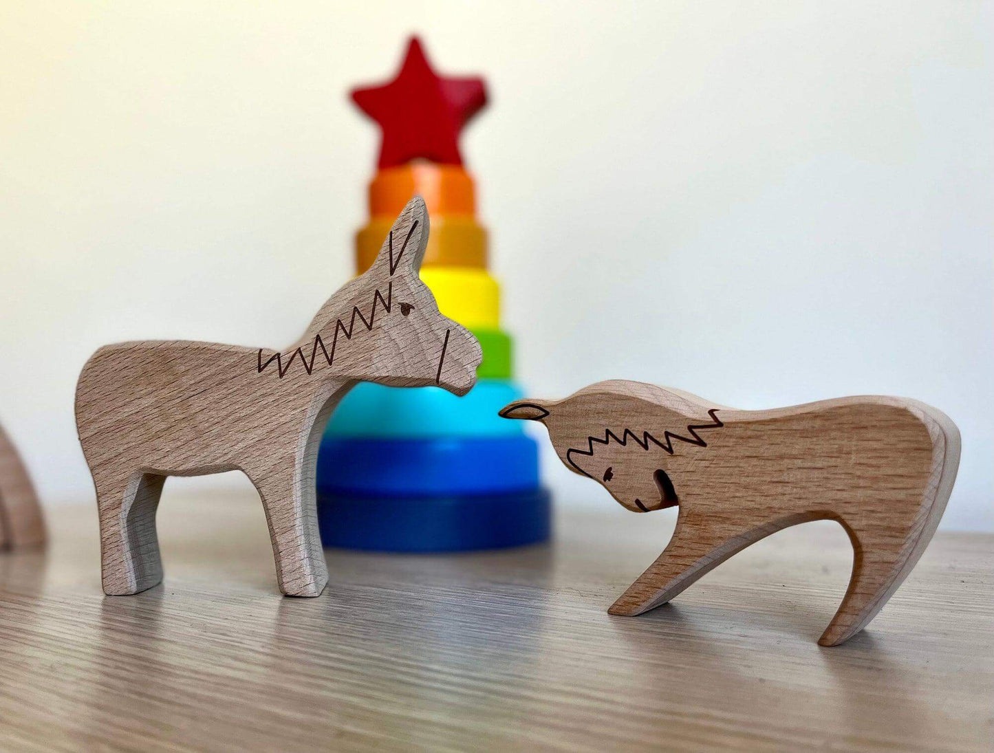 Wooden Farm Animals Set