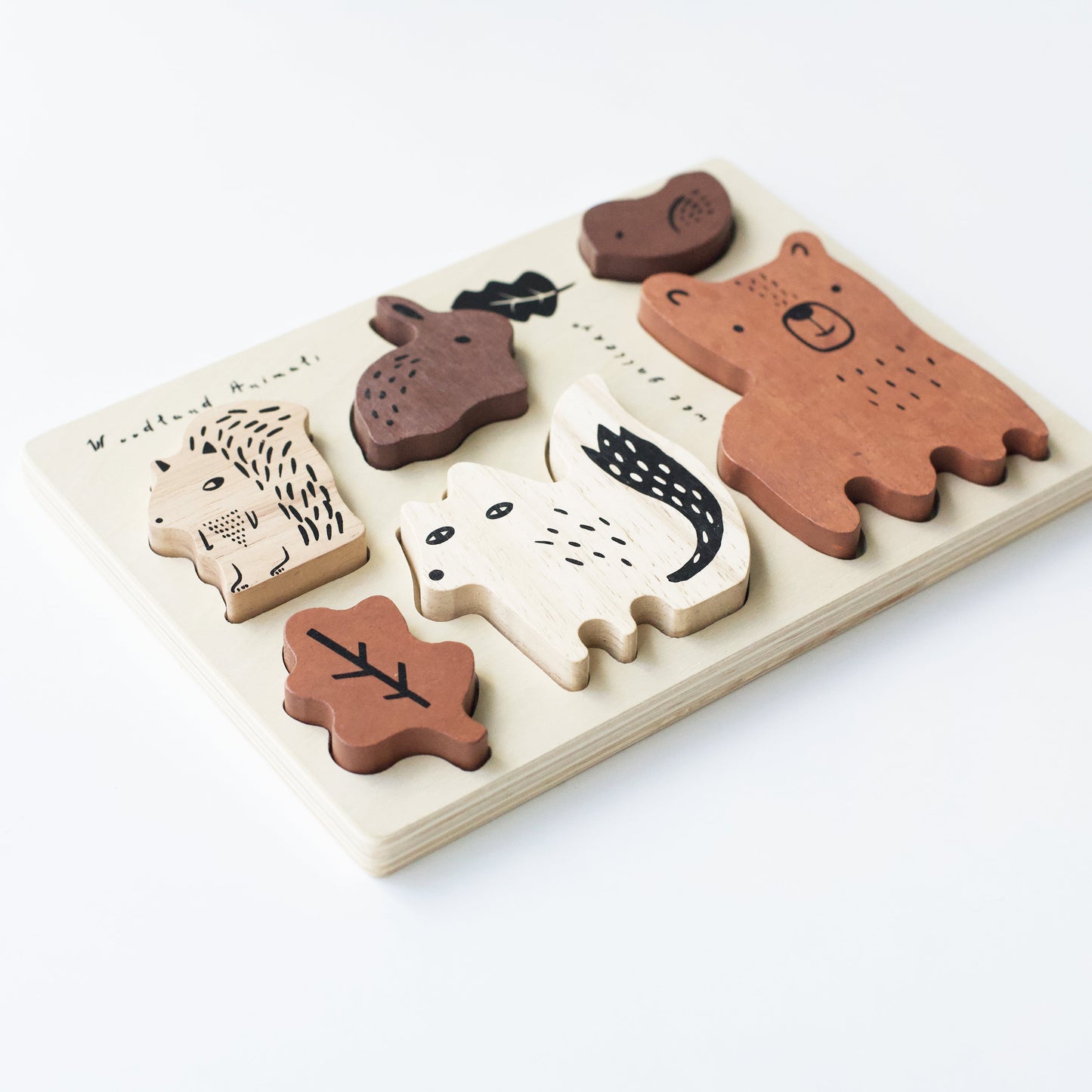 Wooden Tray Puzzle - Woodland Animals