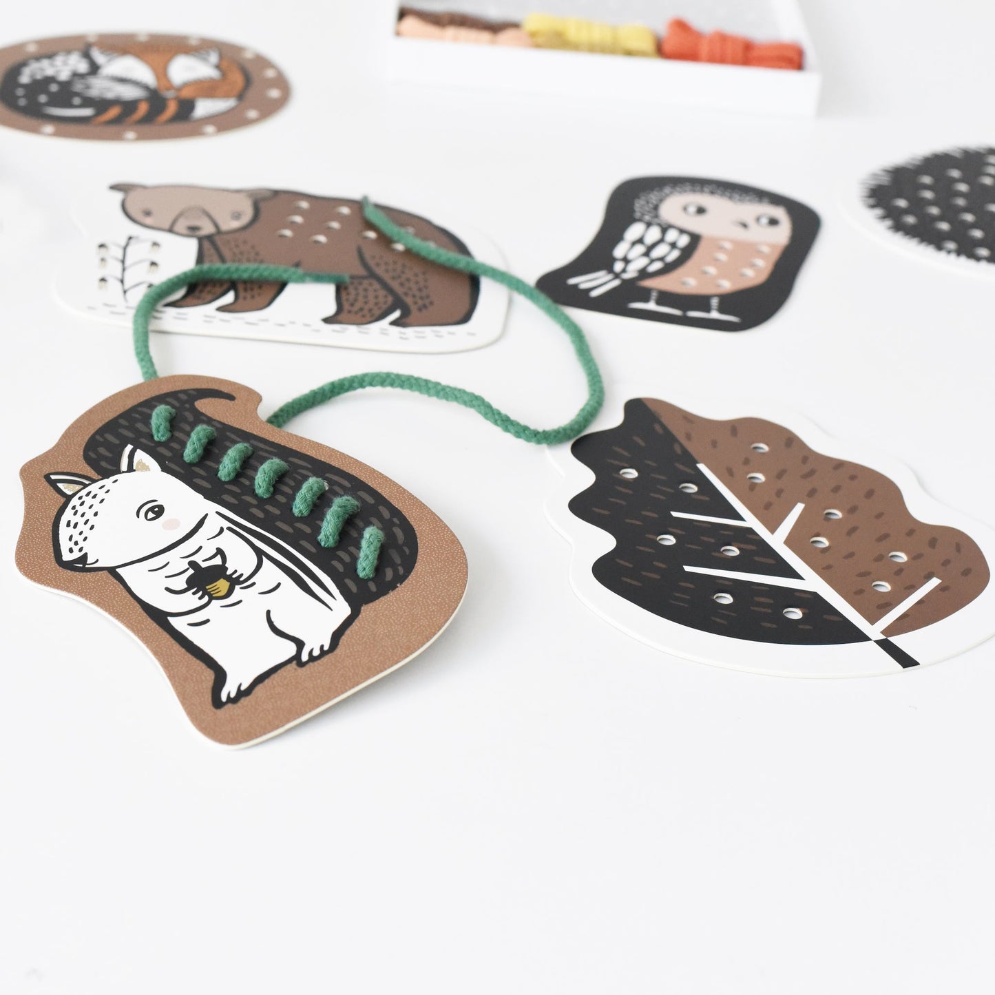 Lacing Cards - Woodland Animals