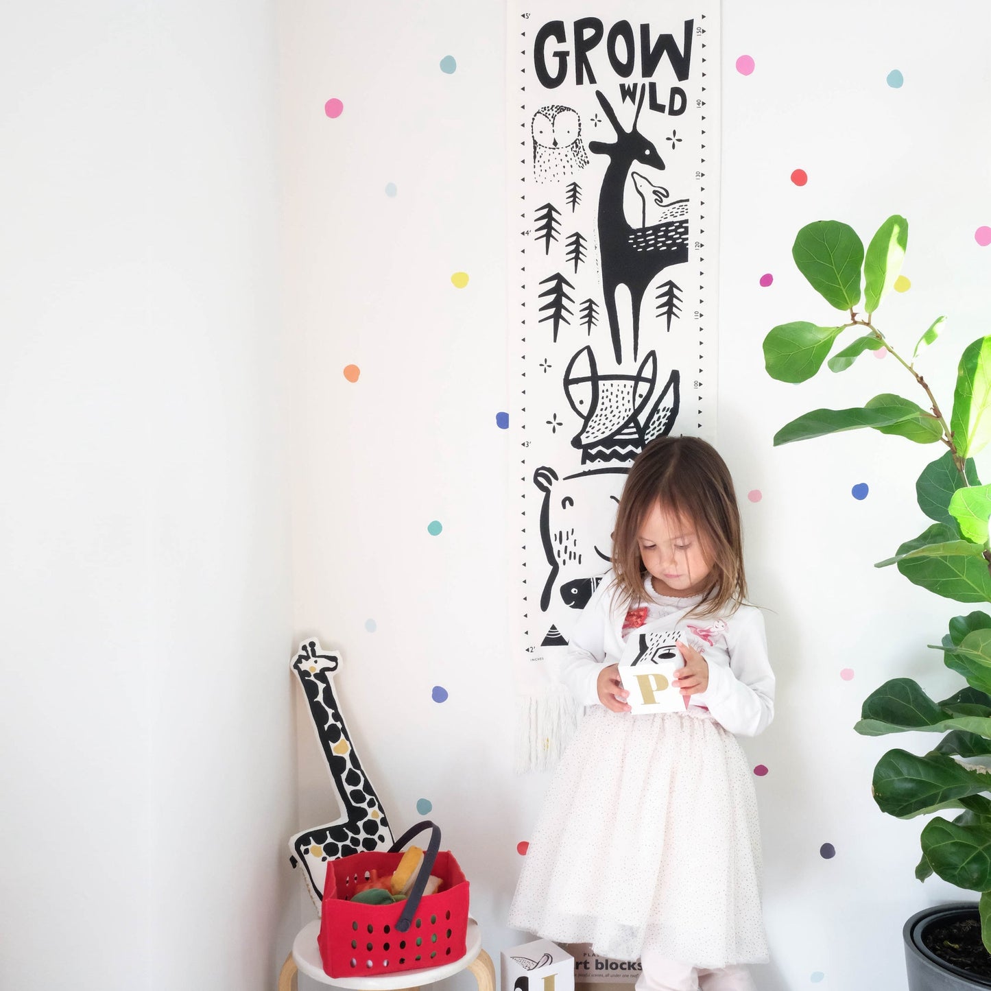 Canvas Growth Chart - Woodland