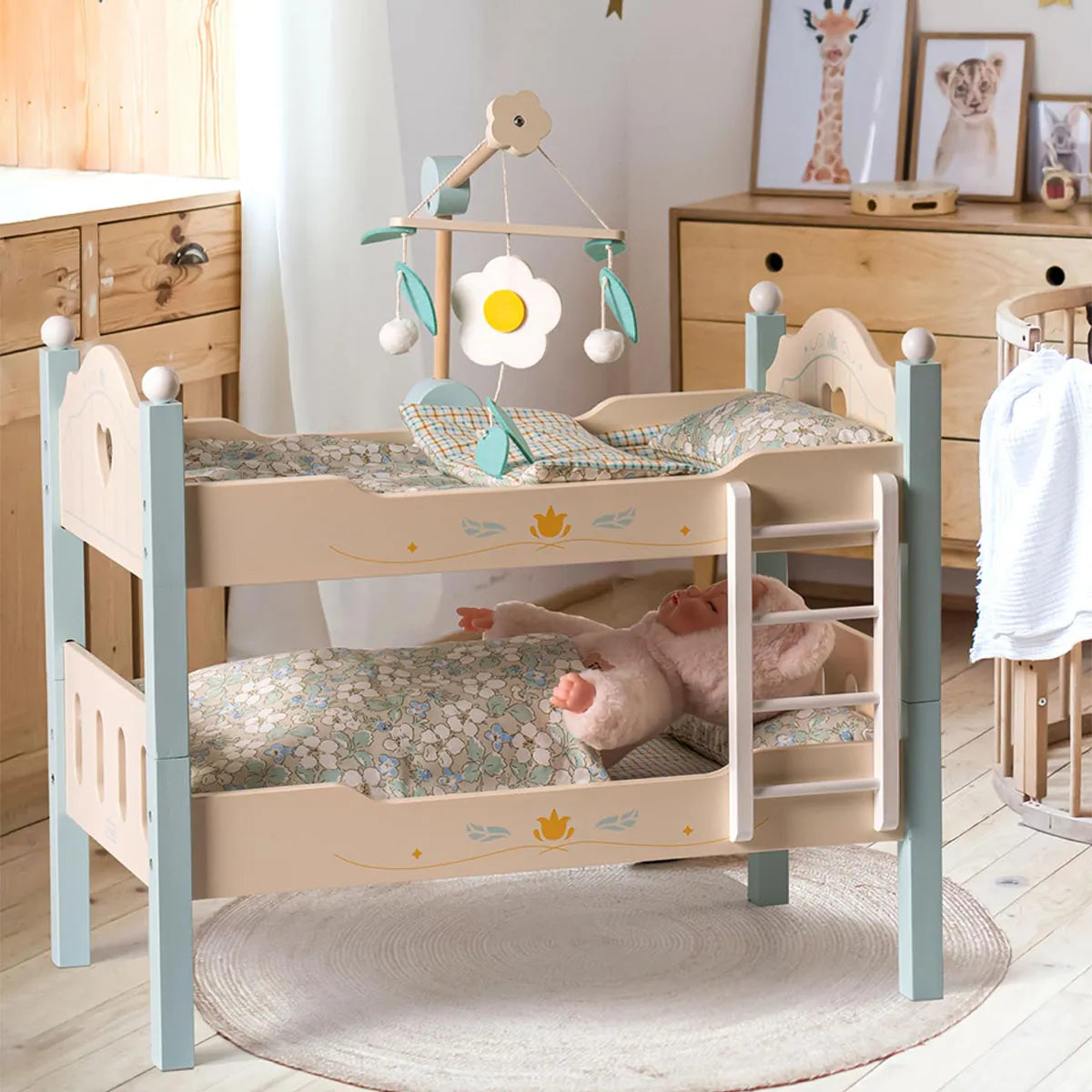 Doll Bunk Bed, Single Beds | Blue